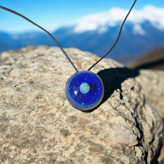 Encased Opal Space Pendant
