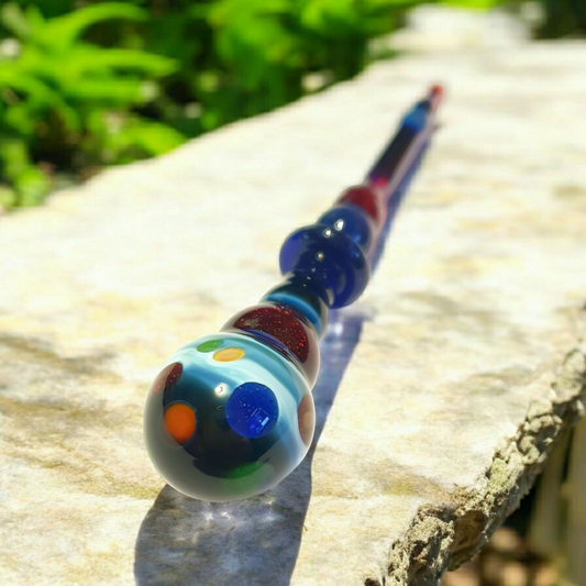 Planetary glass wand, cocktail stirrer